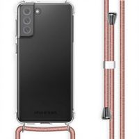 imoshion Transparentes Backcover mit Band Samsung Galaxy S21 FE - Rosé gold