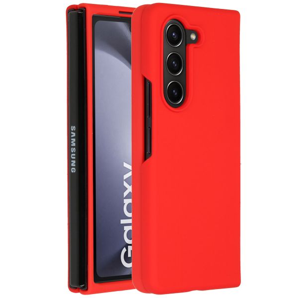 Accezz Liquid Silikoncase Samsung Galaxy Z Fold 5 - Rot