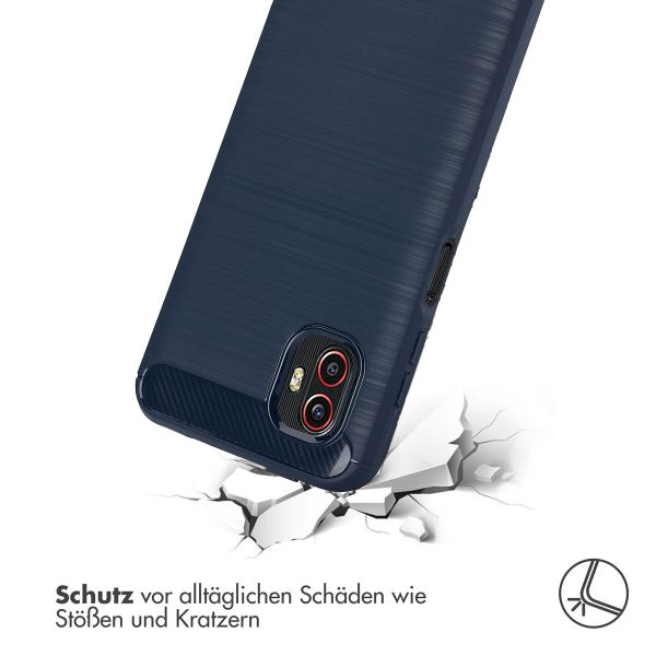 imoshion Brushed Back Cover für das Samsung Galaxy Xcover 6 Pro - Dunkelblau