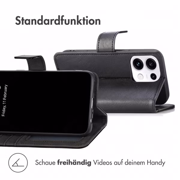 imoshion Luxuriöse Klapphülle Oppo Reno 16 F - Schwarz