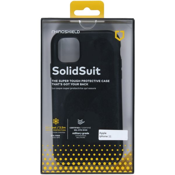 RhinoShield SolidSuit Backcover für das iPhone 11 - Classic Black