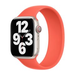 Apple Silikon Solo Loop für das  Apple Watch | 38/40/41/42 mm - Größe 3 - Nectarine