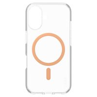 CARE by PanzerGlass Urban Combat Case MagSafe für das iPhone 16 - Transparent / Peach