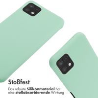 imoshion Silikonhülle mit Band für das Samsung Galaxy A22 (5G) - Mintgrün