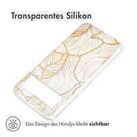 imoshion Design Hülle Google Pixel 8 - Golden Leaves Transparent