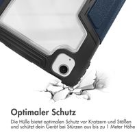 Accezz Rugged Trifold Klapphülle Apple iPad Air 11 Zoll (2025) M3 / (2024) M2 / Air 5 (2022) / Air 4 (2020) - Dunkelblau