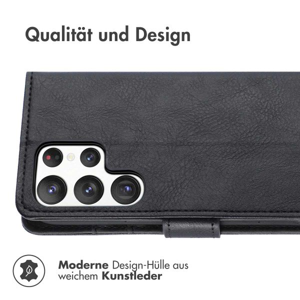 imoshion Luxuriöse Klapphülle Samsung Galaxy S23 Ultra - Schwarz