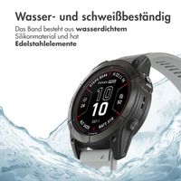 imoshion QuickFit® Silikonarmband - 26 mm Garmin Watch Anschluss - Grau