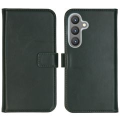 Selencia Echtleder Klapphülle Samsung Galaxy S24 - Grün