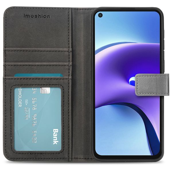 imoshion Luxuriöse Klapphülle Xiaomi Redmi Note 9T (5G) - Grau