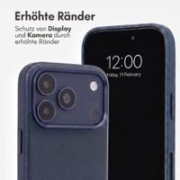Accezz MagSafe Leather Backcover Apple iPhone 18 Pro / 17 Pro - Nightfall Blue
