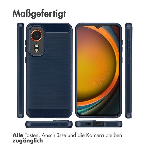 imoshion Brushed Back Cover für das Samsung Galaxy Xcover 7 - Dunkelblau