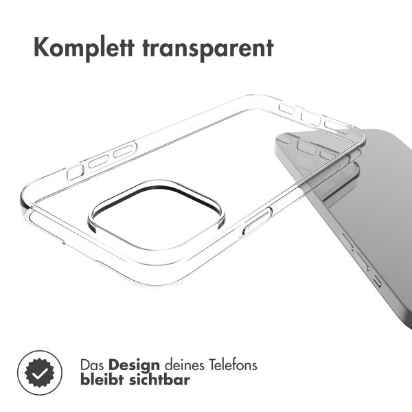 Accezz TPU Clear Cover für das Apple iPhone 14 Pro Max - Transparent