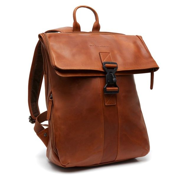 The Chesterfield Brand Savona Laptop Rucksack 15-15.6 Zoll - Echtes Leder - Cognac