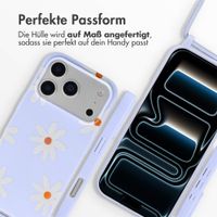 imoshion SilikonHülle design mit Band Apple iPhone 17 Pro Max - Lila Flower Distance