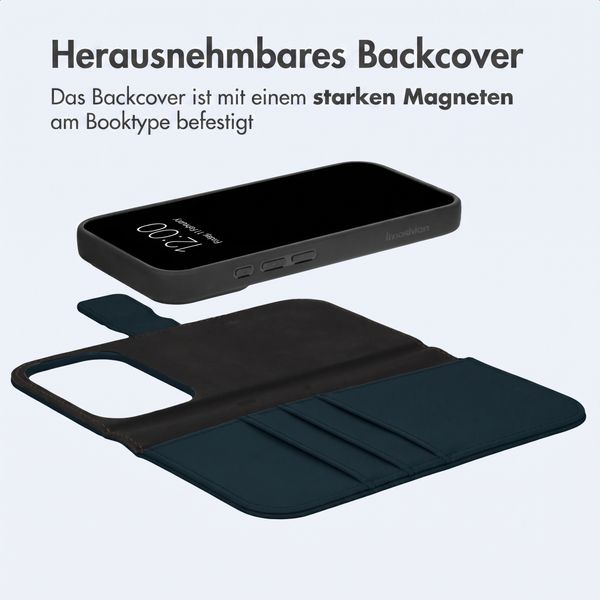imoshion Herausnehmbare 2-in-1 Luxus-Bookcase Apple iPhone 18 Pro Max / 17 Pro Max - Blau