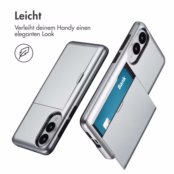 imoshion Backcover mit Kartenfach Samsung Galaxy S25 Edge - Grau