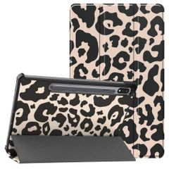imoshion Design Trifold Klaphülle Samsung Galaxy Tab S9 11.0 Zoll / S10 Lite / S10 FE / S9 FE 10.9 Zoll - Leopard