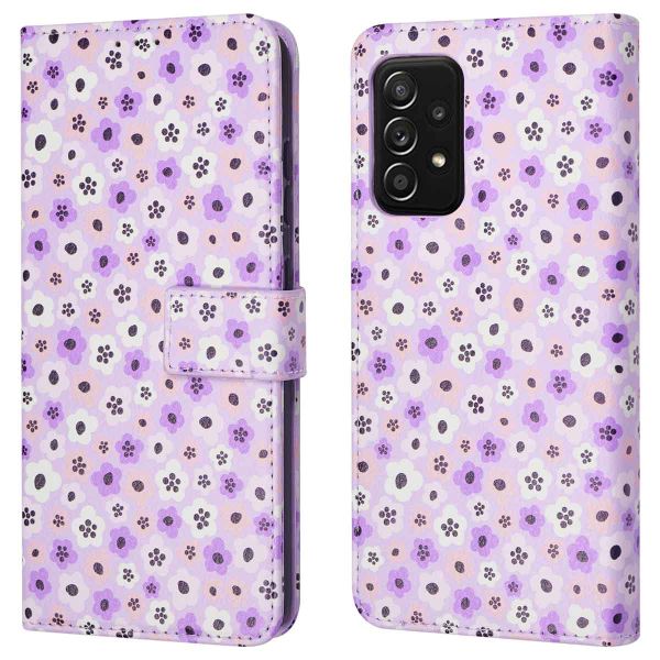 imoshion ﻿Design Klapphülle für das Samsung Galaxy A52(s) (5G/4G) - Purple Flowers