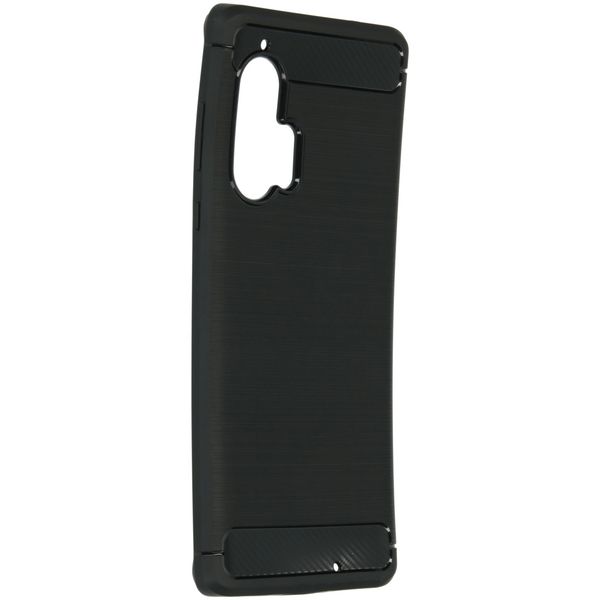 Brushed TPU Case Schwarz für das Motorola Edge Plus