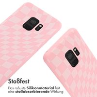 imoshion Silikonhülle design mit Band für das Samsung Galaxy S9 - Retro Pink