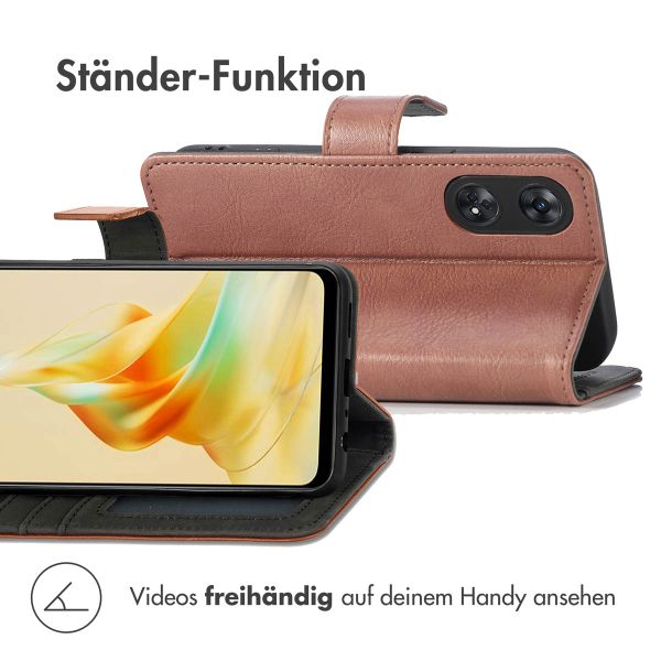 imoshion Luxuriöse Klapphülle Oppo Reno 8 T (4G) - Braun