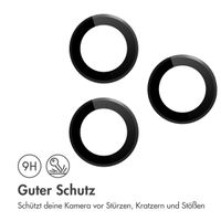 imoshion 2er-Pack Objektivschutz für Kamera für das Apple iPhone 16 Pro / 16 Pro Max - Schwarz / Titanium