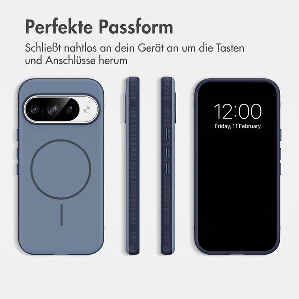 imoshion Color Backcover mit Thin MagSafe Ring Google Pixel 9 / 9 Pro - Dunkelblau