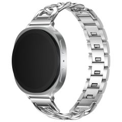 Selencia Chain Armband für Samsung Galaxy Watch 9 (40/44mm) / Watch 8 (40/44mm) / Classic (46mm) - Silber