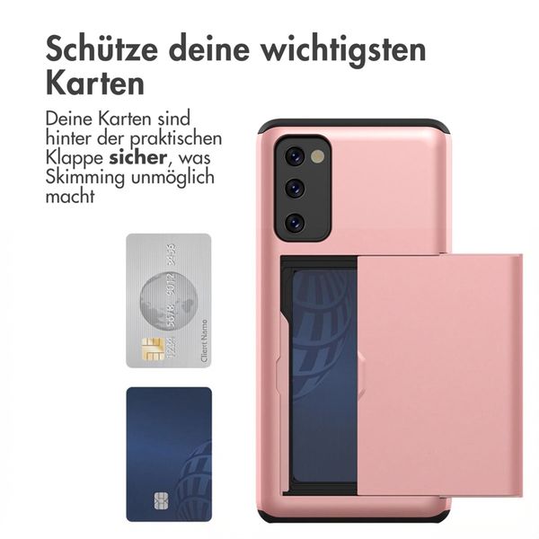 imoshion Backcover mit Kartenfach Samsung Galaxy S20 FE - Rosé gold