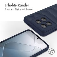 imoshion EasyGrip Back Cover für das Xiaomi 14 Pro - Dunkelblau