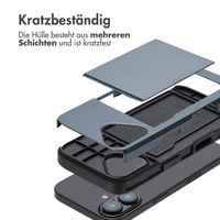 imoshion Backcover mit Kartenfach für das iPhone 16 - Dunkelblau