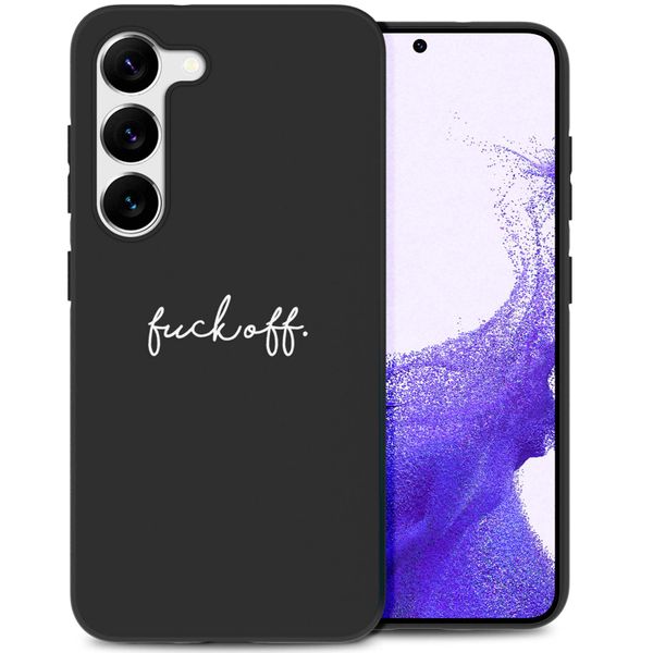 imoshion Design Hülle für das Samsung Galaxy S23 - Fuck Off - Schwarz