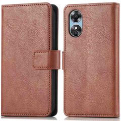 imoshion Luxuriöse Klapphülle Oppo A17 - Braun