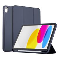 Accezz Smarte Klapphülle aus Silikon Apple iPad 11 (2025) 11 Zoll A16 / iPad 10 (2022) 10.9 Zoll - Dunkelblau