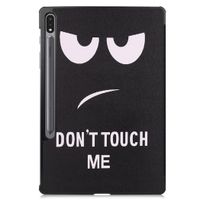 imoshion Design Trifold Klapphülle Galaxy Tab S8 Plus / S7 Plus / S7 FE 5G - Don't touch