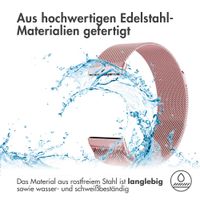 imoshion Mailändische Magnetarmband für das Fitbit Versa 3 - Größe M - Rosa