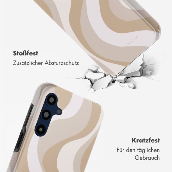 Selencia Vivid Tough Back Cover für das Samsung Galaxy A16 - Desert Waves Beige