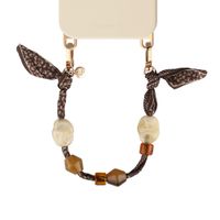 Selencia Satin Stone-Handykette - Brown