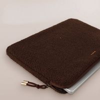 Selencia Teddy Laptop Hülle 15-16 Zoll - Laptop Sleeve - Choco Brown