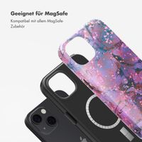 Selencia Vivid Tough Back Cover MagSafe für das iPhone 13 - Fresh Paint Flower Orange