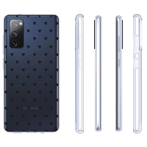 imoshion Design Hülle Samsung Galaxy S20 FE - Hearts All Over Black