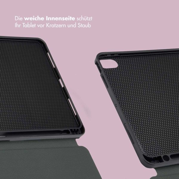 Selencia Vivid Klapphülle Apple iPad Air 11 Zoll (2025) M3 / (2024) M2 / Air 5 (2022) / Air 4 (2020) - Marble Plum