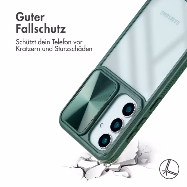 imoshion Back Cover mit Kameraschieber Samsung Galaxy S25 - Dunkelgrün