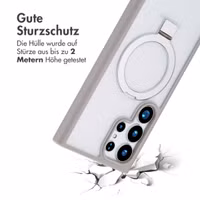 Accezz Ring Stand Backcover mit MagSafe Samsung Galaxy S24 Ultra - Grau