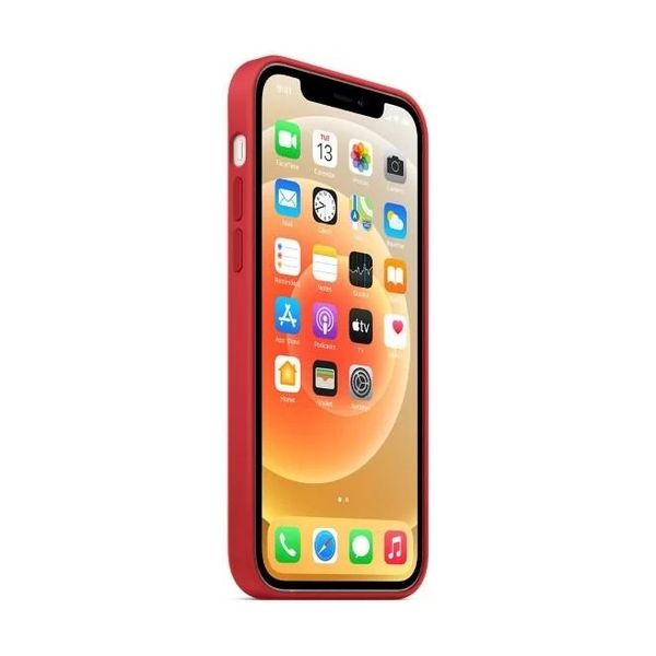Apple Silikon-Case MagSafe Apple iPhone 12 (Pro) - Red