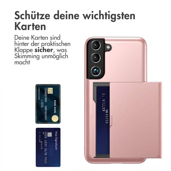imoshion Backcover mit Kartenfach Samsung Galaxy S22 - Rosé gold
