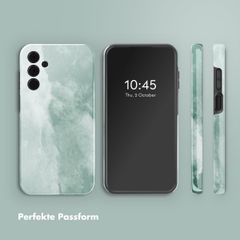 Selencia Vivid Back Cover Samsung Galaxy A15 (5G) - Marble Grayed Jade