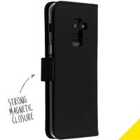 Accezz Wallet TPU Klapphülle Samsung Galaxy A8 (2018) - Schwarz