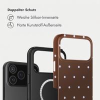 Selencia Vivid Rückabdeckung mit MagSafe Apple iPhone 17 Pro Max - Happy Dots Chocolate